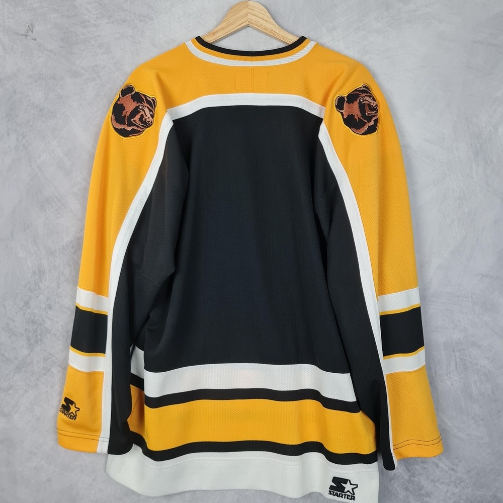 Vintage Boston Bruins Jersey Mens Large Black NHL Hockey Starter Alternate Bear - Picture 7 of 16